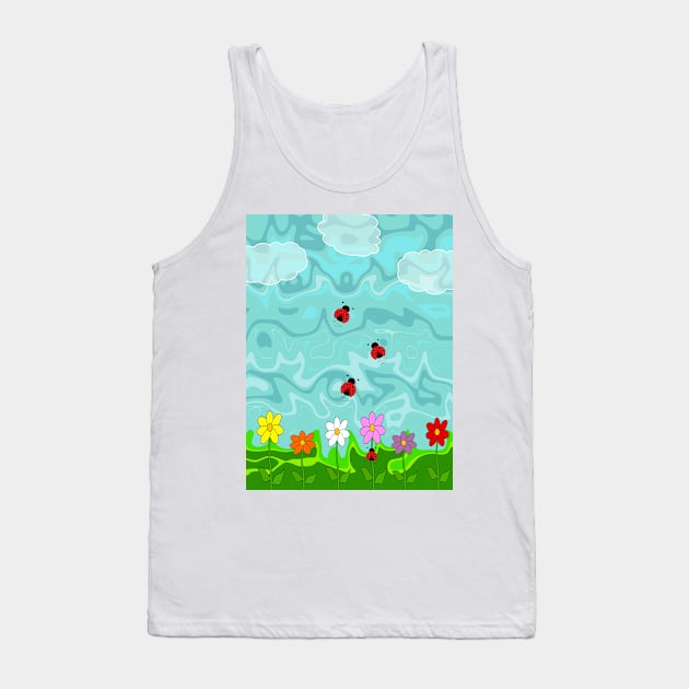 A Cloudy Summer Day For Ladybugs Tank Top by SartorisArt1
